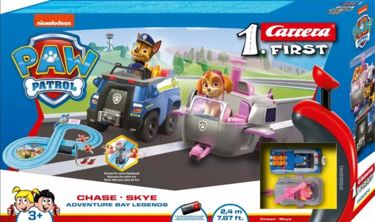 Carrera First autópálya PAW PATROL Chase és Skye 2,4 m