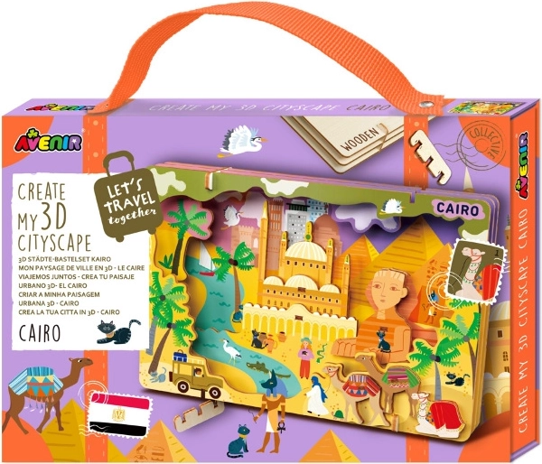 AVENIR fa 3D puzzle – Kairó városi panoráma