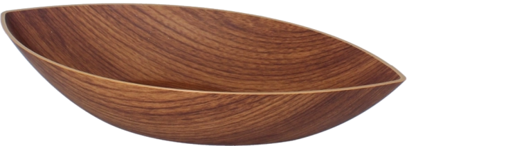 Műanyag gondola tál barna 19 × 35 × 6 cm