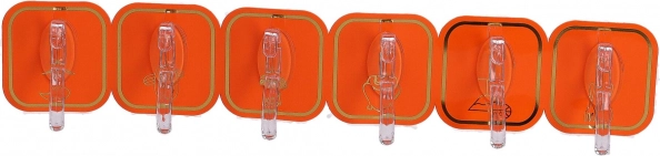 Öntapadós akasztók 6 db – narancssárga
