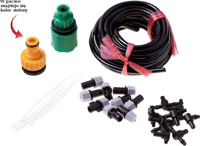 Növényöntöző készlet vízfüggönnyel - 30 m 30 fúvóka