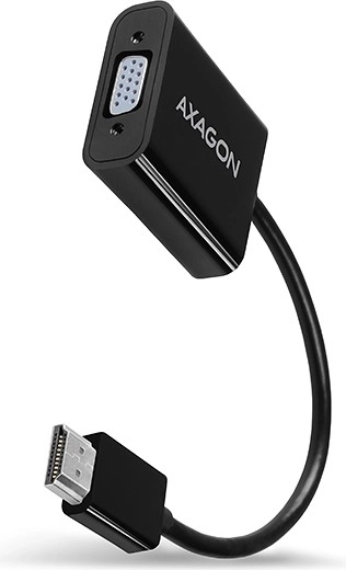 AXAGON HDMI - VGA adapter hanggal és microUSB táplálással
