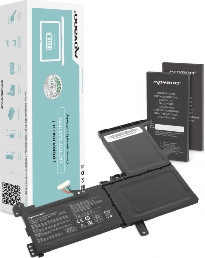 Movano B31N1637 akkumulátor Asus VivoBook S15 S510/F510-hez 3600 mAh (41 Wh)