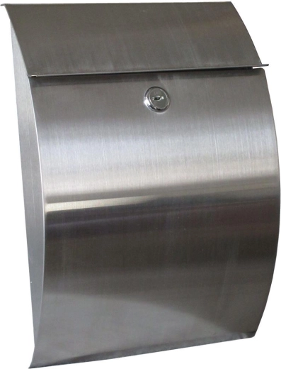 Rozsdamentes postaláda 215 × 300 × 70 mm, ezüst