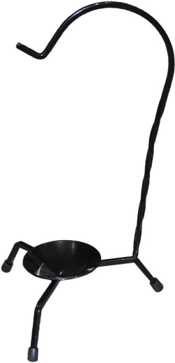Fém állvány tálaló bográcshoz kampóval – fekete