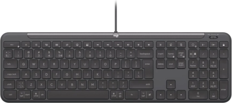 Logitech Signature Slim Wired K620 for Business vezetékes billentyűzet (US, grafit)