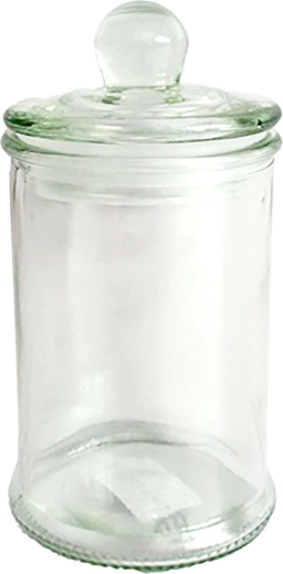 Üvegedény fedéllel, 150 ml