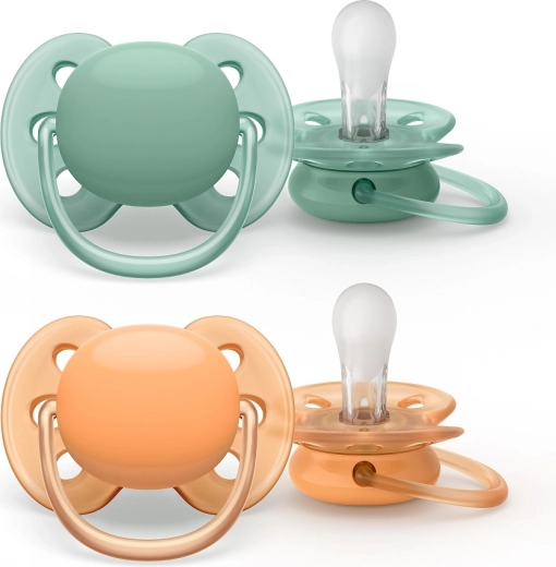 Philips Avent ultrasoft prémium cumi 0–6 hónaposoknak, semleges, 2 db