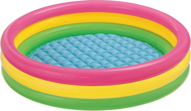 Szivárványszínű felfújható gyermekmedence 147 × 33 cm Intex