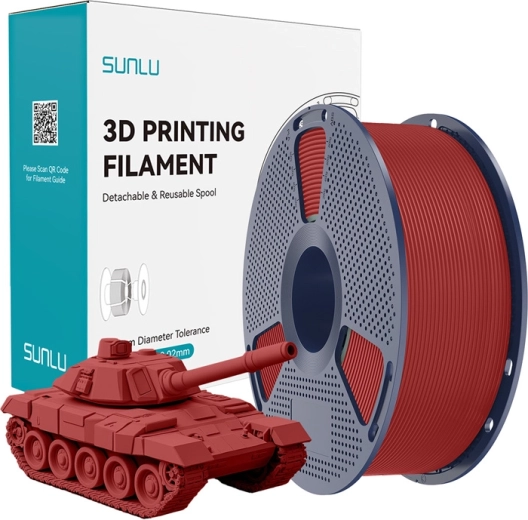 Gyors piros SUNLU PLA+ filament 1,75 mm