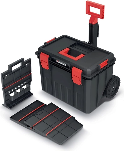 Kerekes szerszámos koffer MODULAR SOLUTION 530 × 355 × 390 mm, fekete