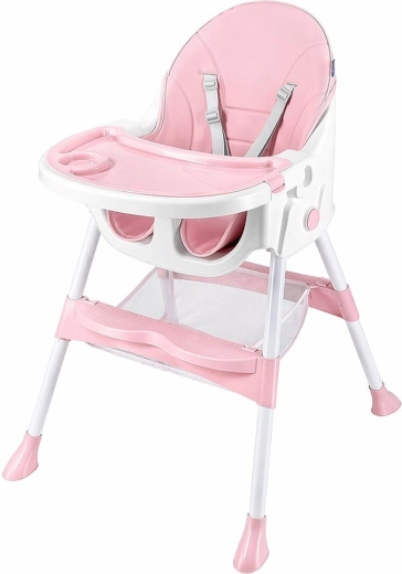 Baby Mix Nora etetőszék, dusty pink rózsaszín