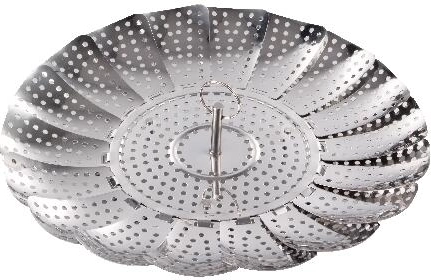 Összecsukható rozsdamentes acél pároló 28 cm