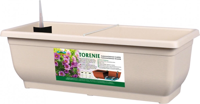 Önöntöző virágláda Torenie Modern 50 cm világosbarna