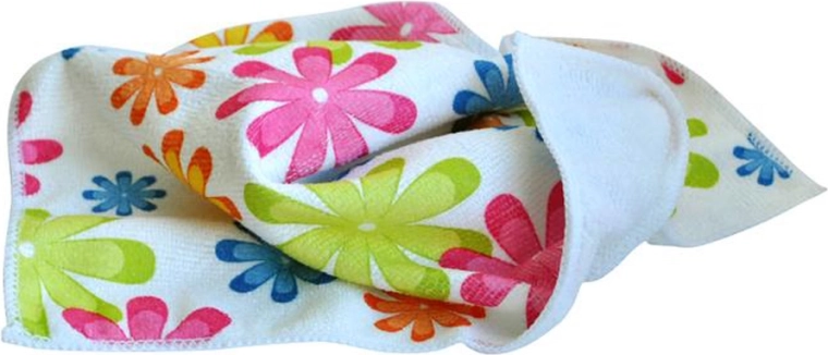 Mikroszálas törlőkendő 30 × 30 cm, 250 g – virágmintás