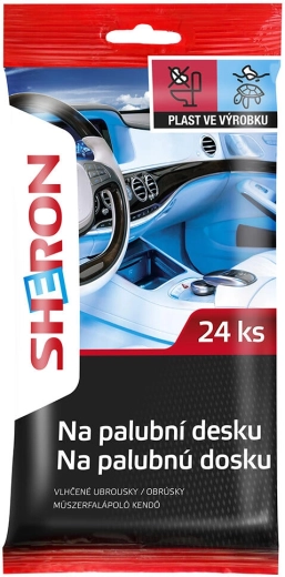 SHERON műszerfal törlőkendők, 24 db