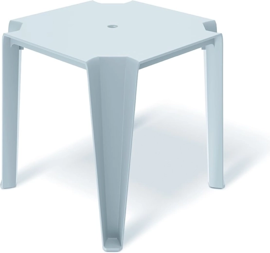 Lottie étkezőasztal – világosszürke műanyag kerti és erkélyasztal