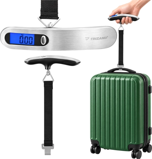Trizand függő digitális poggyászmérleg, 50 kg