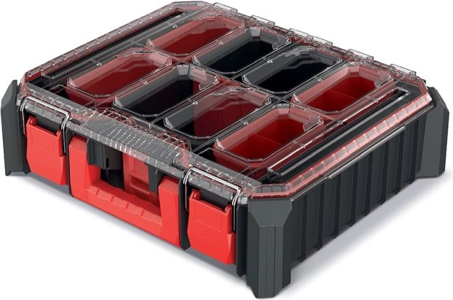 CMX rendező kivehető dobozokkal 44,5 × 36,8 × 12,6 cm, fekete