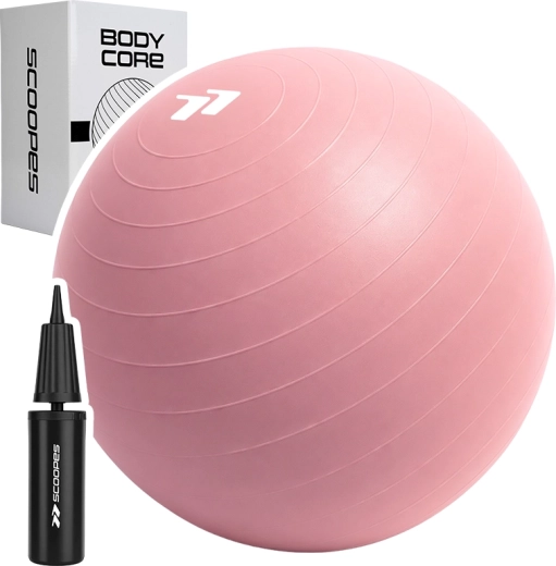 BodyCore gimnasztikai labda 65 cm rózsaszín - 1 db
