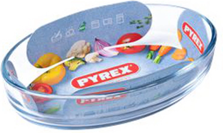 Ovális PYREX sütőtál 0,7 l üveg 21 × 13 × 5 cm