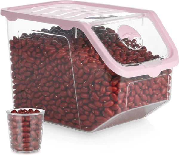 Átlátszó 12 l-es zöldség- és gyümölcstartó fedéllel