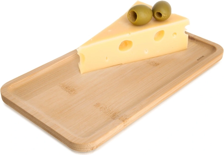 Bambusz tálalótányér frissítőkhez 20 × 11 cm