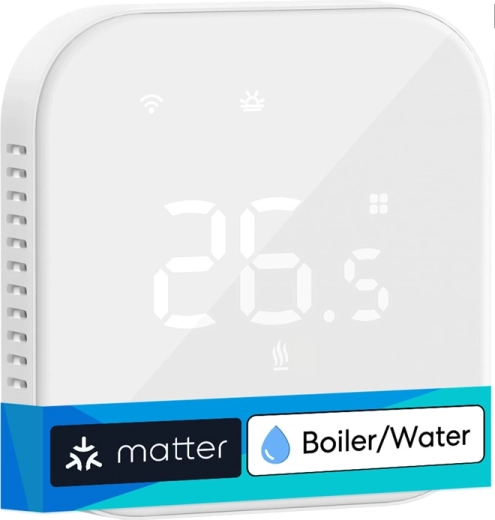 Okos Wi‑Fi termosztát Meross kazánokhoz és vizes padlófűtéshez