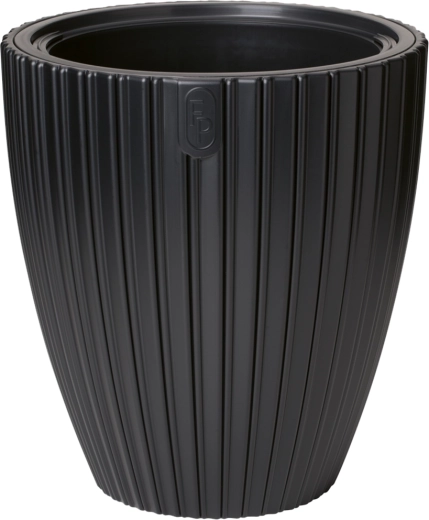 MIKA virágtartó 30 cm – mélyfekete