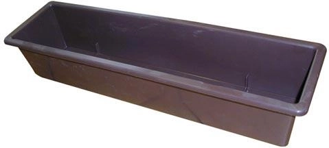 Műanyag virágláda 60 cm barna