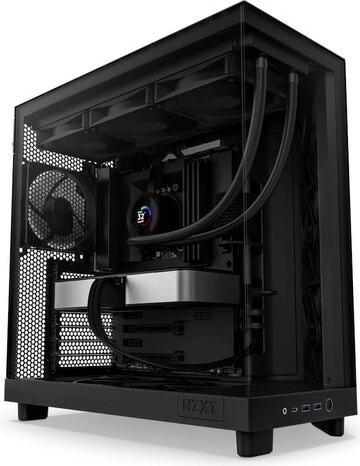 NZXT H6 Flow számítógépház oldalsó ablakkal, fekete