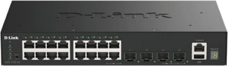 D-Link kezelhető hálózati switch 16 gigabites porttal és 4 darab 10G SFP+ porttal