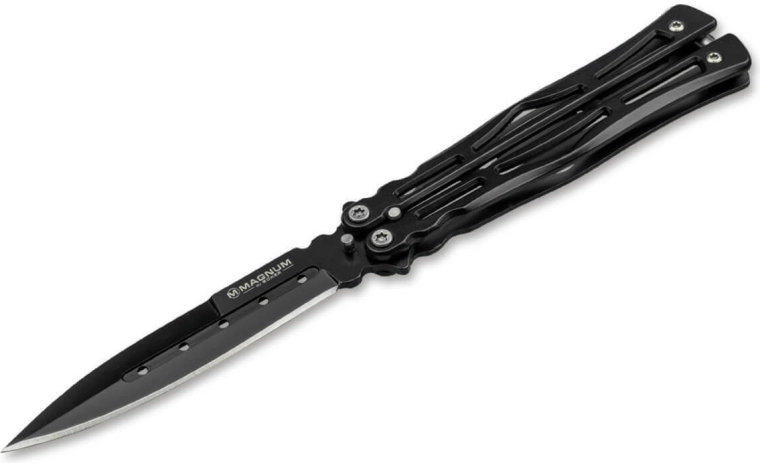 Balisong kés Magnum Neptis fekete pengével