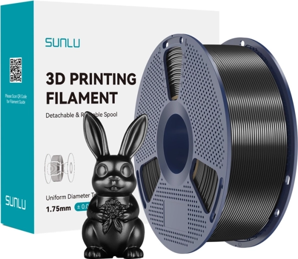 Sunlu PLA+ Silk filament fekete
