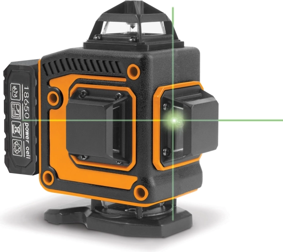Handy 3D/360° keresztlézer zöld sugárral és tartozékokkal