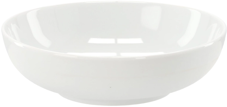 Porcelán mély, négyszögletes tányér 21,5 cm, fehér