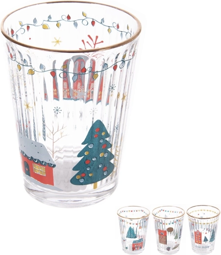 Karácsonyi pohár 500 ml (13 cm), 4-féle design vegyesen
