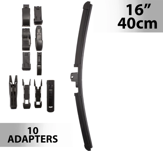Carguard ablaktörlő 40 cm, 10 adapterrel
