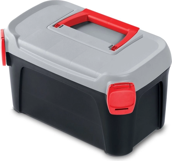 Smart szerszámos koffer 7 l, fekete szürke fedéllel