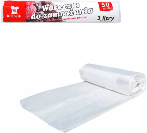 Kuchcik fagyasztózacskók 25 × 35 cm, 3 l (50 db)
