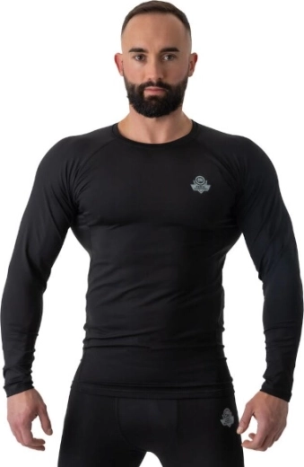 Férfi kompressziós rashguard DBX Bushido RSL Black hosszú ujjú