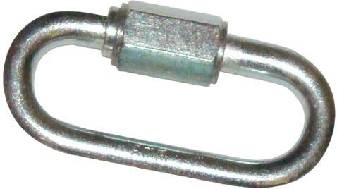 Acél összekötő szem M6 átmérőjű, anyával, 57 × 26 mm (10 db)