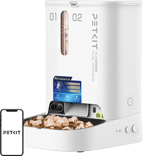 PETKIT YumShare Dual Hopper 2 automata etető kamera funkcióval