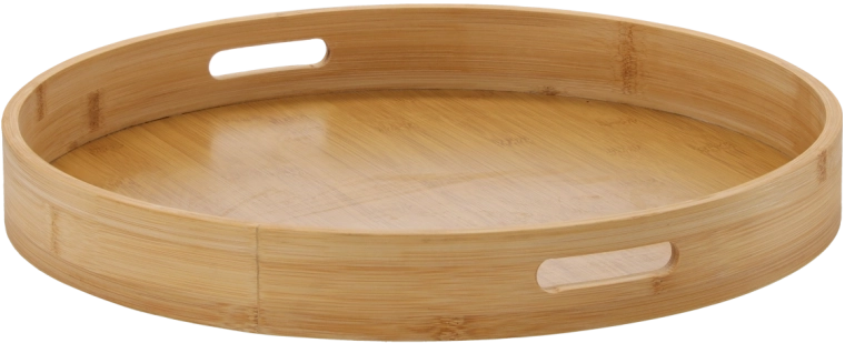 Bambusz szervírozótálca 40 cm, fogantyúkkal