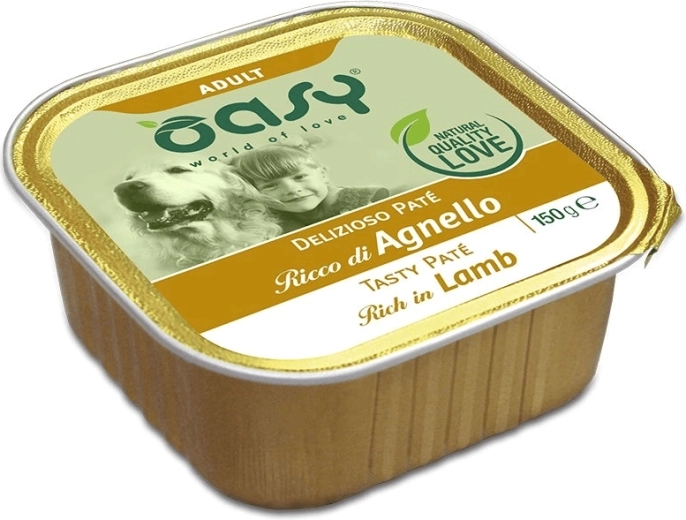 Oasy Tasty Paté felnőtt kutyáknak báránnyal 150 g