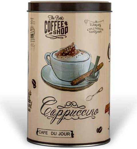 Kerek fémdoboz Cafe9 du Jour 11 d7 11 d7 18,2 cm