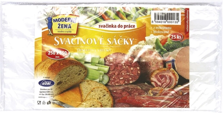 Uzsonnás zacskók 25 × 35 cm, 25 db