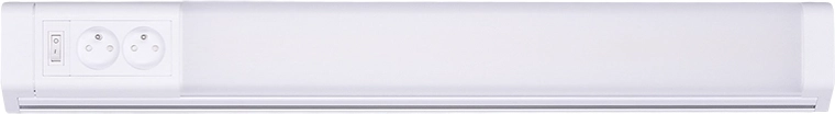 Solight LED sarok konyhai lámpa 2 aljzattal és kapcsolóval 10 W 4100 K 51 cm