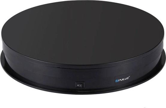 Puluz elektromos forgótányér képernyővel 30 cm USB fekete