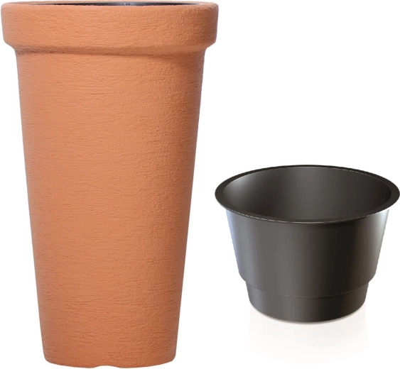 Classic tower virágcserép 48 cm, tégla színű